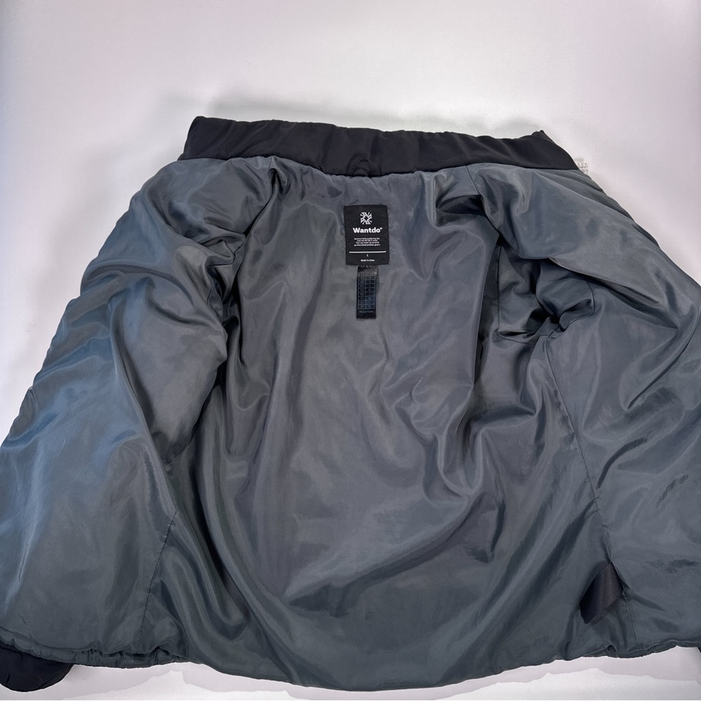 Wantdo Unisex Lightweight Quilted Puffer Jacket Insulated Black L - Picture 4 of 9